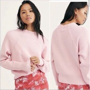 Free People Pink Too Good Pullover